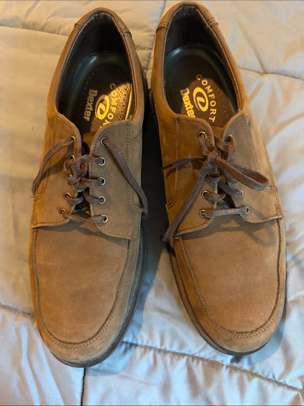 Dexter Men's Tan Suede Lace-Up Oxford shoe